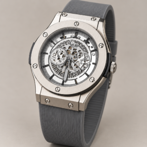 HUBLOT Silver Skeleton - Silver Strap