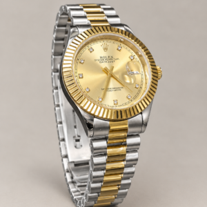 RLX Gold Dial Two - Tone Date Watch