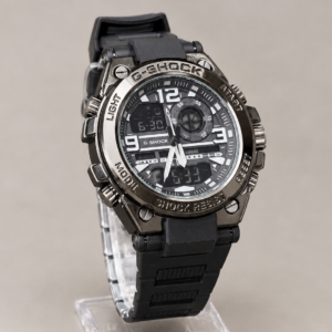 C-SHOKE Black Analog-Digital Sports Watch